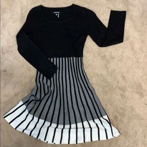Ellen Tracy Knit Sweater Dress